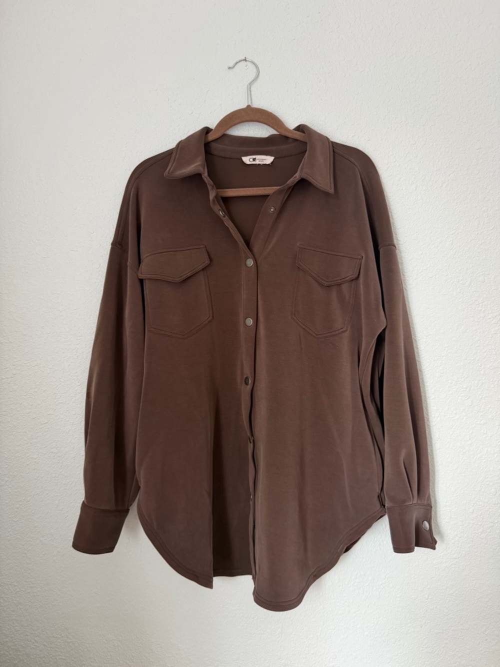 Cable & Gauge Sport Scuba Thick Button Down Shacket